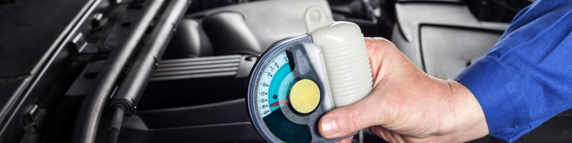 Oil meter checking engine oil