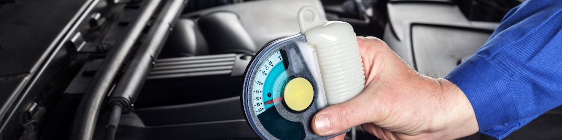 Oil meter checking engine oil